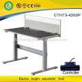 Height adjustable lift table with telescopic size for study